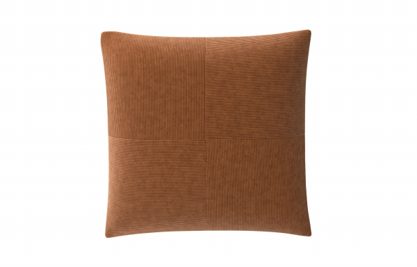 COUSSIN DÉCORATIF VELOURS FIN ROUILLE