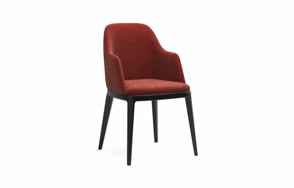 CHAISE KELLY VELOURS BURGUNDY