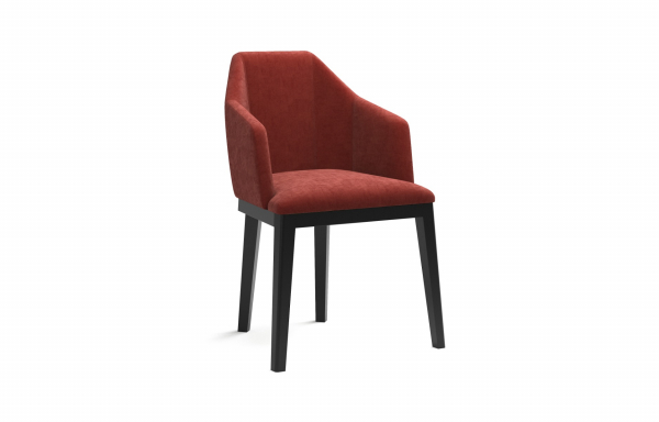 CHAISE LISA VELOURS BURGUNDY