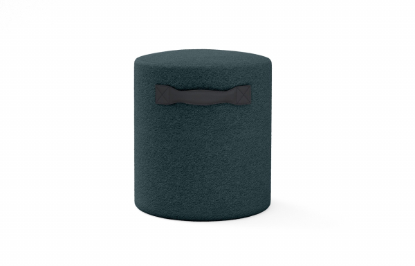 POUF MARS GRIS ARDOISE