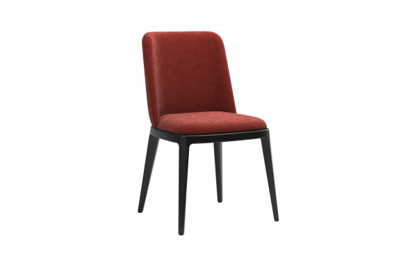 CHAISE PIPPA VELOURS BURGUNDY