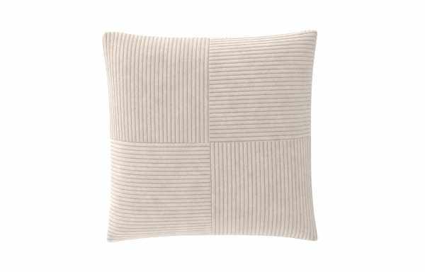 COUSSIN DÉCORATIF VELOURS IVOIRE