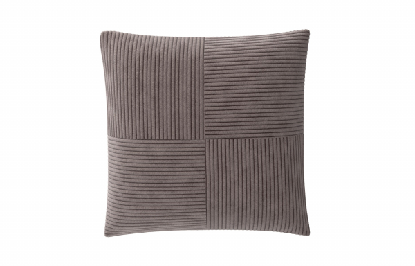COUSSIN DÉCORATIF VELOURS MARRON