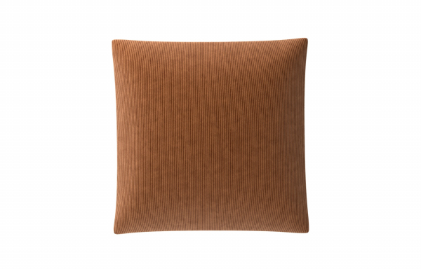 COUSSIN DÉCORATIF VELOURS FIN ROUILLE