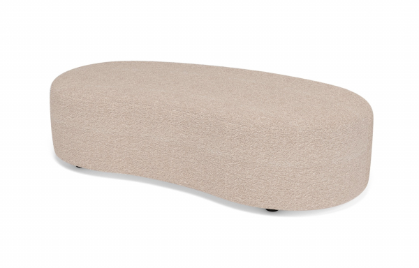 POUF HARICOT NACRE ROSE