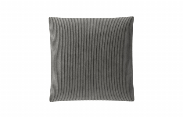COUSSIN DÉCORATIF VELOURS GRIS