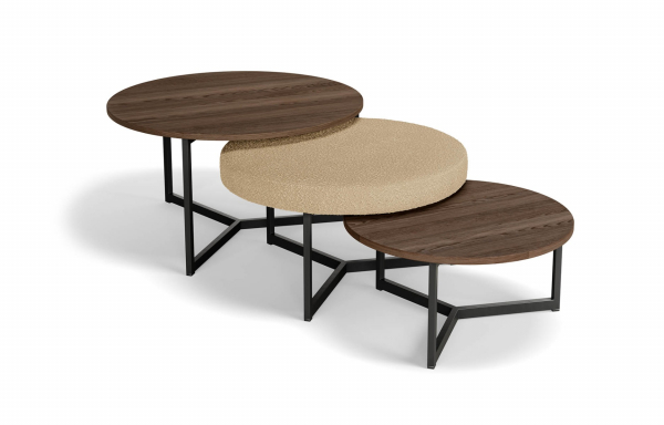 TABLES GIGOGNES GLADSTONE TAUPE