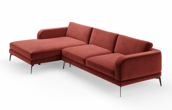 SALON MARCEAU DROIT VELOURS BURGUNDY