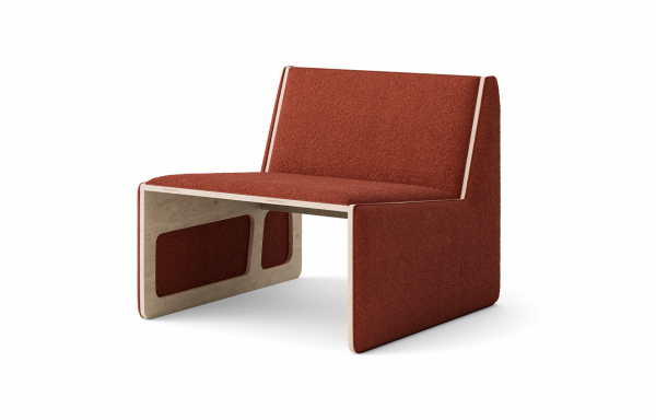 FAUTEUIL MOBY TERRACOTTA