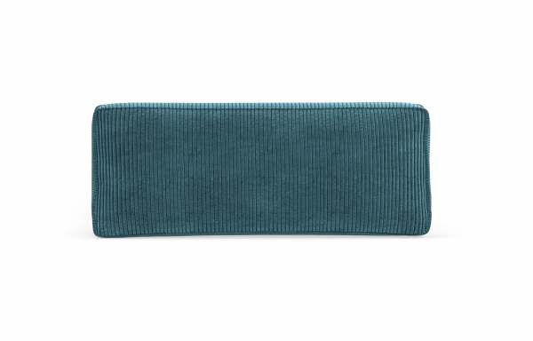 COUSSIN DÉCORATIF VELOURS BLEU CANARD