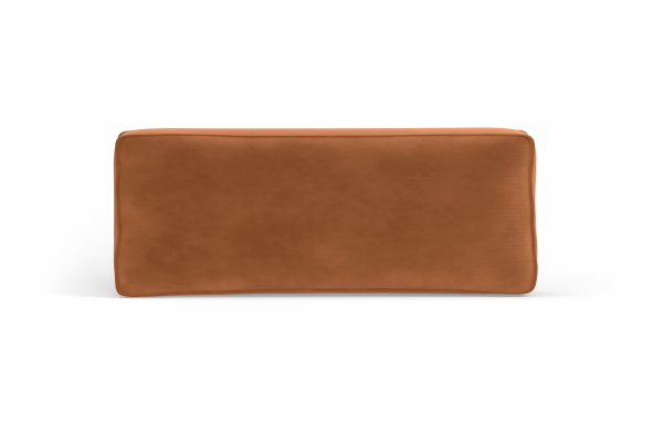 COUSSIN DÉCORATIF VELOURS UNI ROUILLE