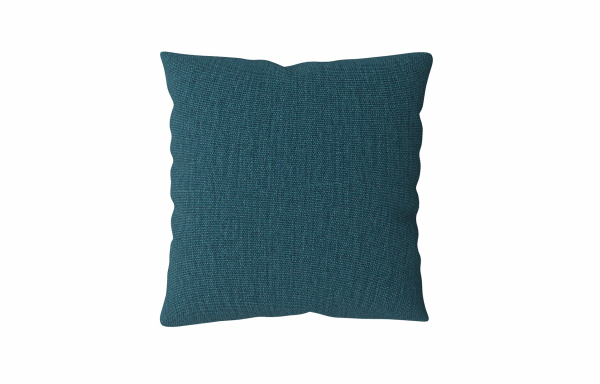 COUSSIN DÉCORATIF BLEU CANARD