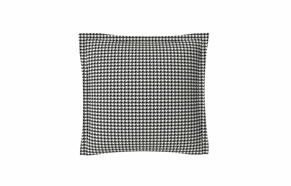 COUSSIN DÉCORATIF, MOTIF PIED DE POULE PETIT MODÈLE