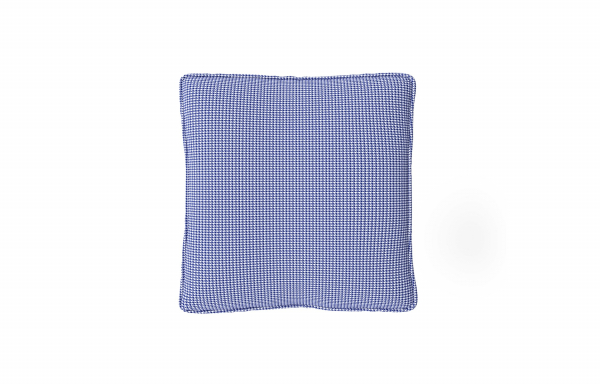 COUSSIN DÉCORATIF, MOTIF PIED DE POULE XPM BLEU