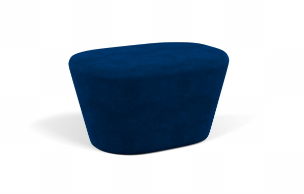 POUF HARRY VELOURS BLEU PÉTROLE