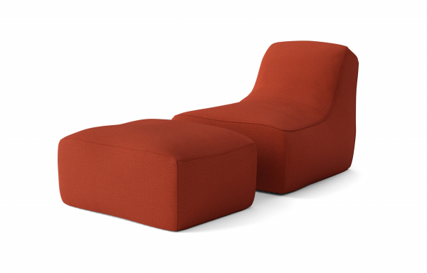 CHAUFFEUSE CHILL AVEC REPOSE-PIEDS OCRE