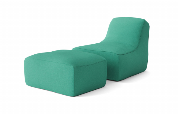 CHAUFFEUSE CHILL AVEC REPOSE-PIEDS VERTE