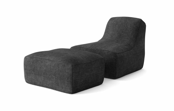 CHAUFFEUSE CHILL AVEC REPOSE-PIEDS NOIRE