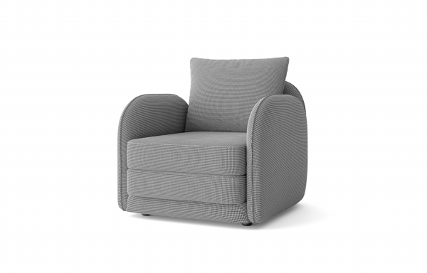 FAUTEUIL-LIT SWAN, MOTIF PIED DE POULE XPM NOIR