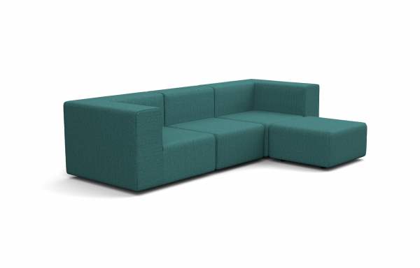 CANAPÉ SMART EN L, 4 PLACES, VERSION DROITE