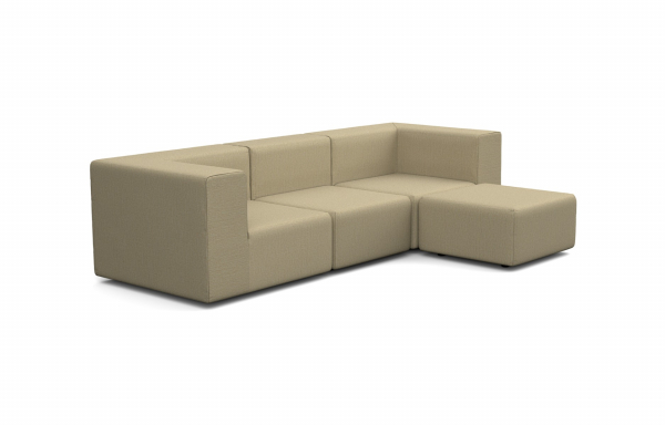 CANAPÉ SMART EN L, 4 PLACES, VERSION DROITE