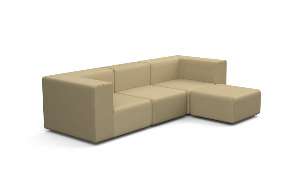CANAPÉ SMART EN L, 4 PLACES, VERSION DROITE