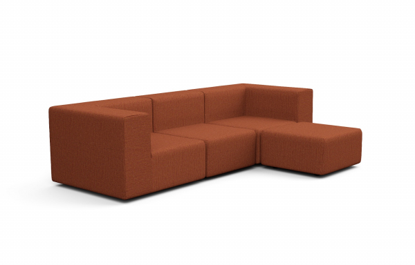 CANAPÉ SMART EN L, 4 PLACES, VERSION DROITE