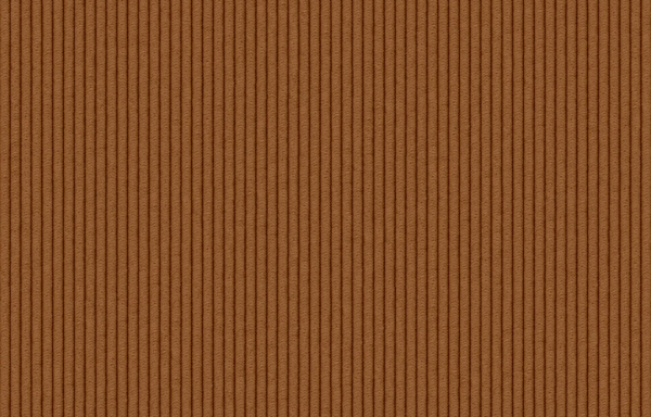 VELOURS COTELE FIN ROUILLE