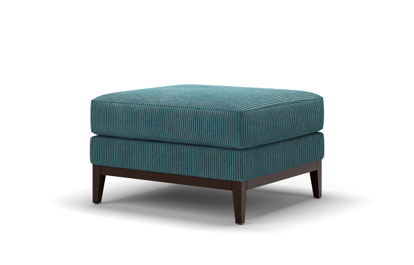 REPOSE-PIEDS LILY VELOURS BLEU CANARD