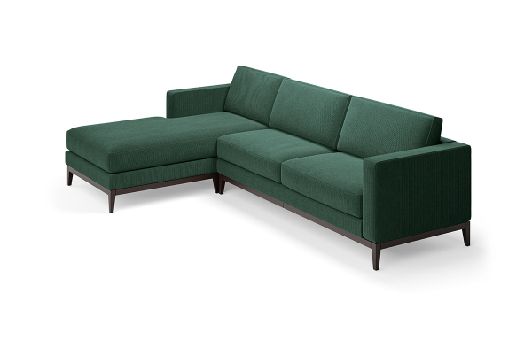 SALON LILY DROIT VELOURS VERT