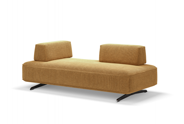 BANQUETTE DANNA VELOURS JAUNE