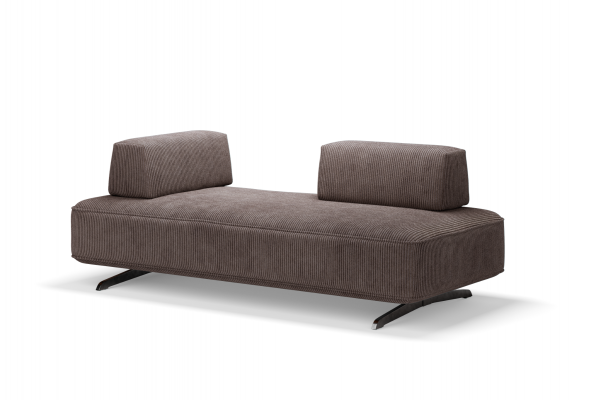 BANQUETTE DANNA VELOURS MARRON